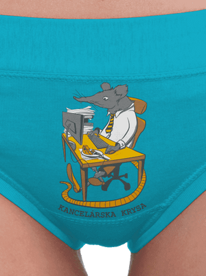 Kancelárska krysa dámske nohavičky Turquoise