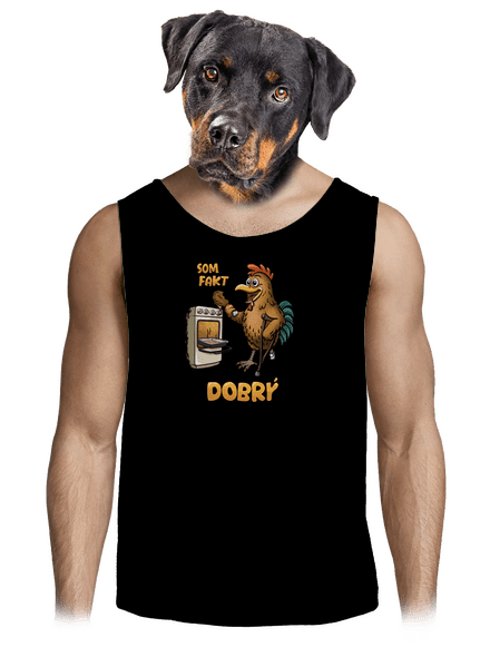 Som dobrý pánske tielko Black
