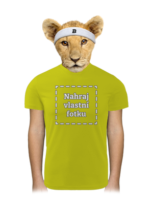 Vlastná potlač detské športové tričko Neon Yellow