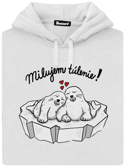 Milujem túlenie dámska mikina klokanka White
