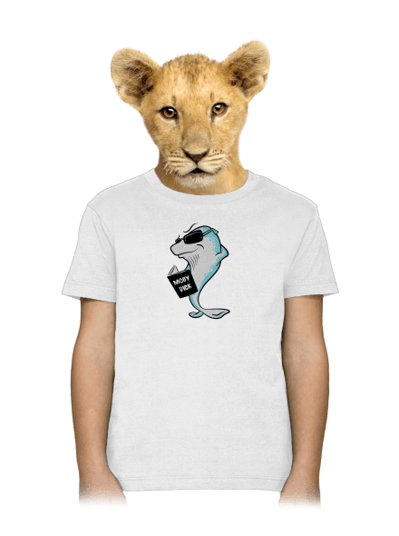 Moby Dick detské tričko White