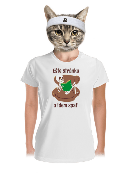 Ešte stránku dámske športové tričko White