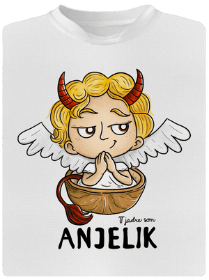 Anjelik detské športové tričko White