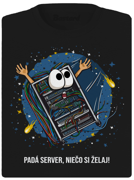 Padá server dámske športové tričko Black