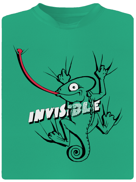 Invisible chameleon pánske športové tričko Mint Mal