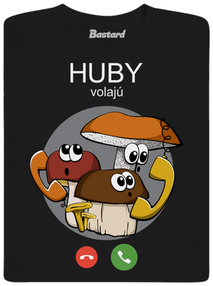 Huby volajú pánske tričko Black