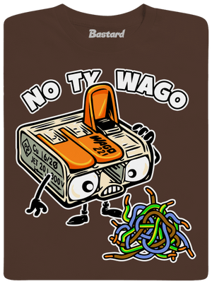 Wago svorka pánske tričko Brown