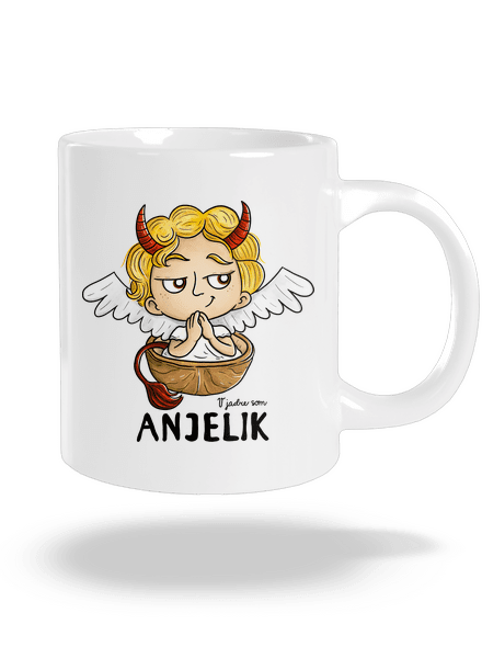 Anjelik veľký hrnček White