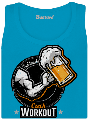 Czech workout dámske tielko klasické Blue Atol