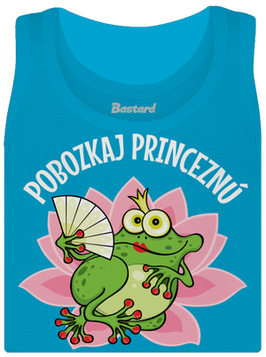 Pobozkaj princeznú a princa dámske tielko klasické Blue Atol