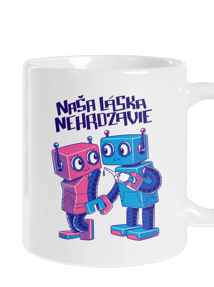 Roboti klasický hrnček White