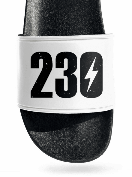 230 V šľapky White