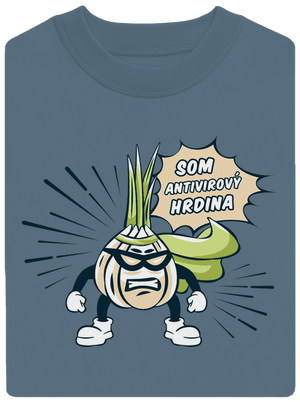 Antivirový hrdina unisex mikina bez kapucne Nordic Blue