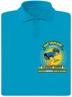 Závislosť na bicykli pánska polokošeľa Blue Atol