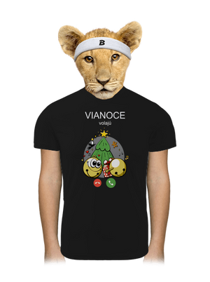 Vianoce volajú detské športové tričko Black