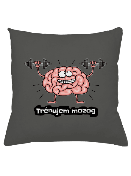 Trénujem mozog  vankúš Gray Pol