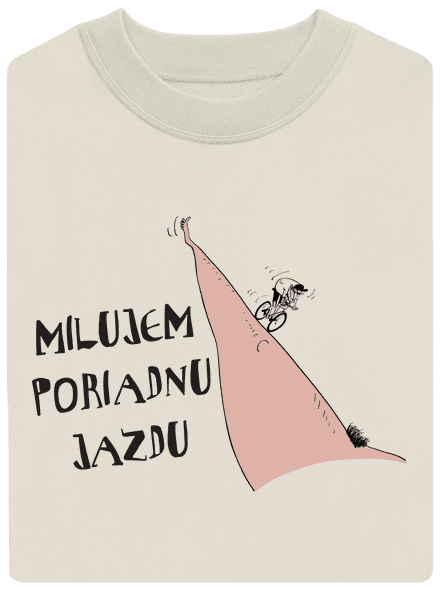 Milujem jazdu unisex mikina bez kapucne Off White