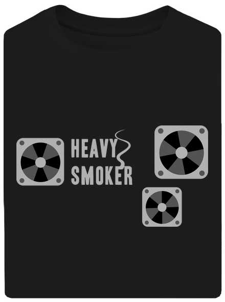 Heavy smoker unisex tričko oversized Black
