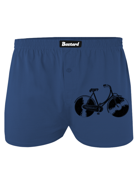 Gramofónový bicykel pánske trenky Blue