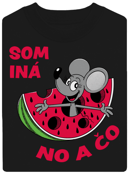 Som iná unisex mikina bez kapucne Black