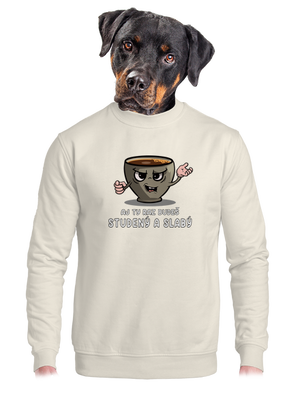 unisex mikina bez kapucne