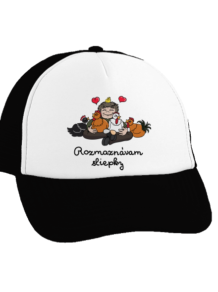 Rozmaznávam sliepky šiltovka truckerka Black cap