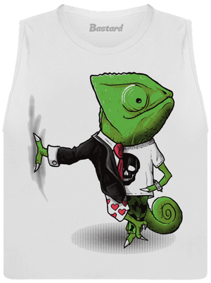 Majster prevlekov dámske tielko voľné White