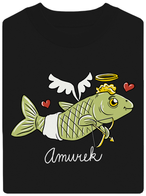 Amurek unisex mikina bez kapucne Black