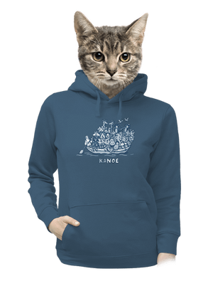 Noemova archa dámska mikina klokanka Denim