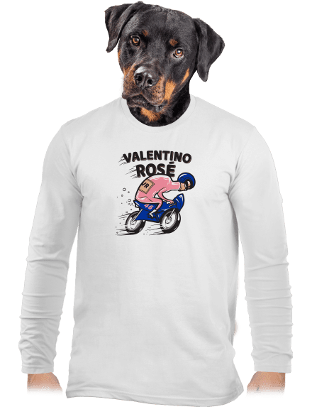 Valentino Rosé pánske dlhý rukáv White