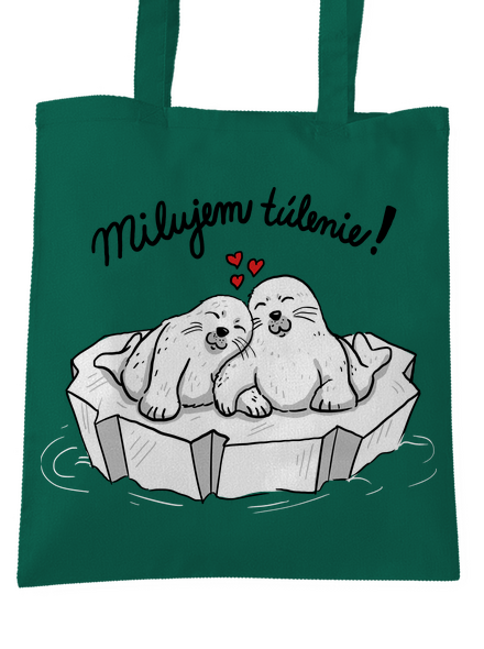 Milujem túlenie taška Bottle Green WM