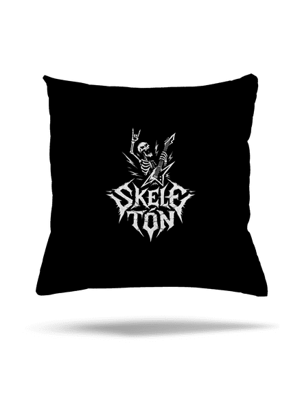 Skeletón vankúš Black
