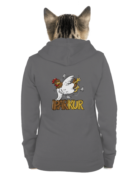 Parkur dámska mikina na zips Steel Gray