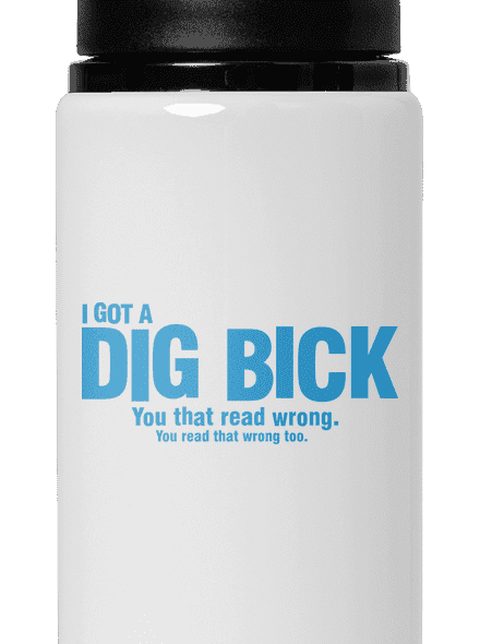 Dig bick flaša na vodu White