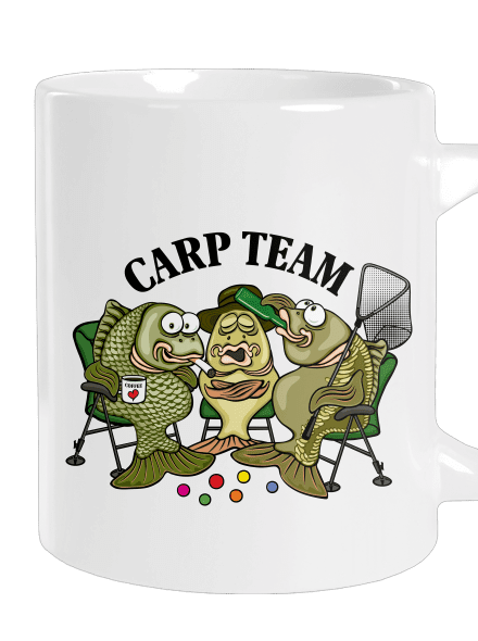 Carp Team veľký hrnček White