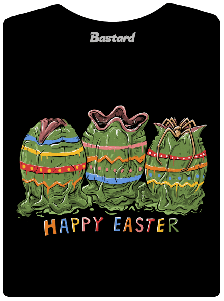 Happy Easter dámske tričko Black