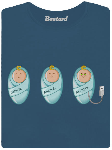 AI baby dámske tričko prémium Petrol Blue