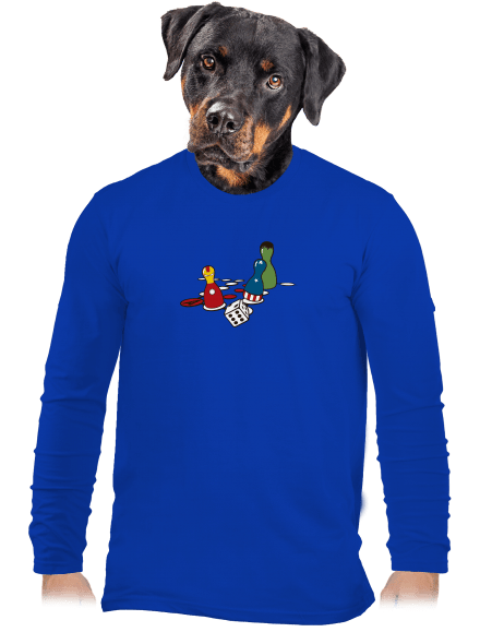 Superhrdina nehnevaj sa pánske dlhý rukáv Royal Blue