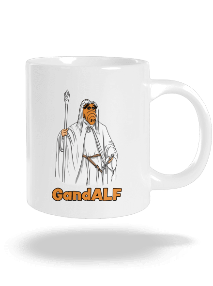 GandALF veľký hrnček White