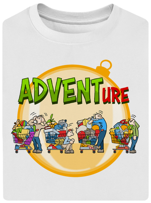 Adventure unisex tričko oversized White