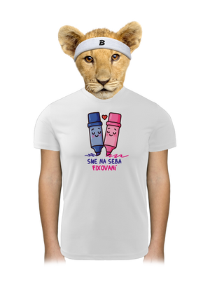 Sme fixovaní detské športové tričko White