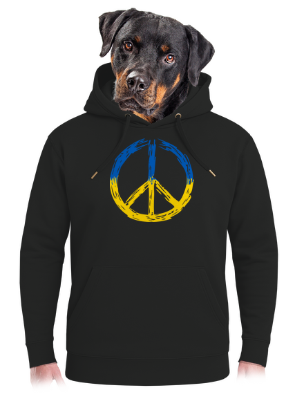 Ukrajina - Peace unisex mikina premium Dark Black