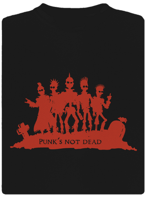 Punks Not Dead pánske športové tričko Black