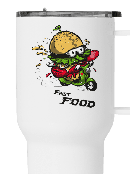 Fast Food termohrnček White