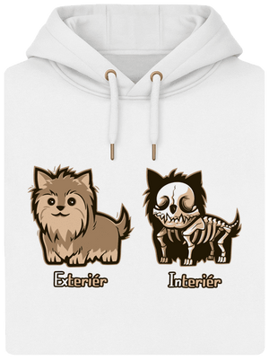 Teriér unisex mikina premium Snowwhite