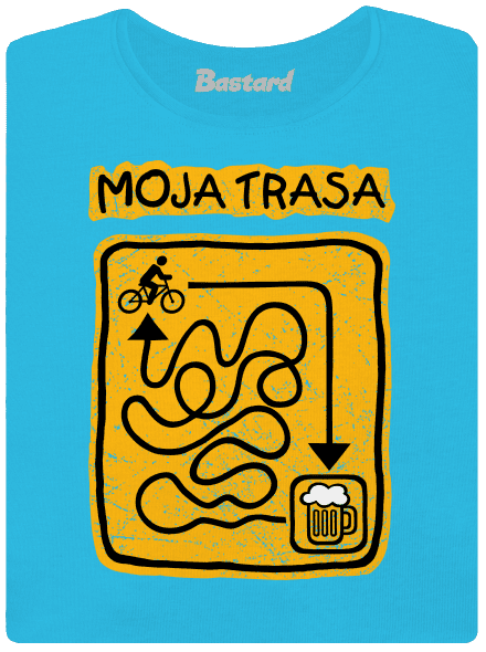 Moja trasa dámske tričko Blue Atol