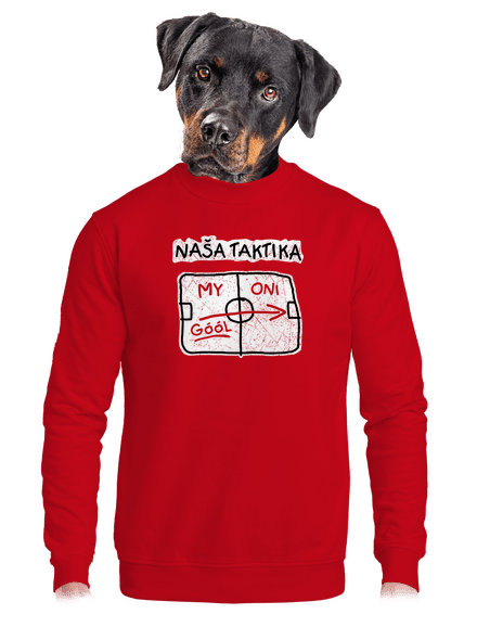 Naša taktika unisex mikina bez kapucne Red