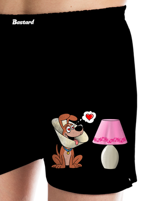 Zamilovaný pes pánske trenky Black