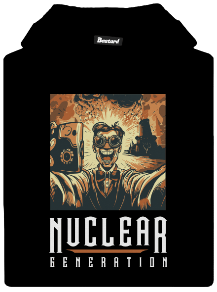 Nuclear generation detská mikina klokanka Black