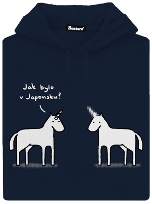 Pornorožec pánska mikina klokanka Navy